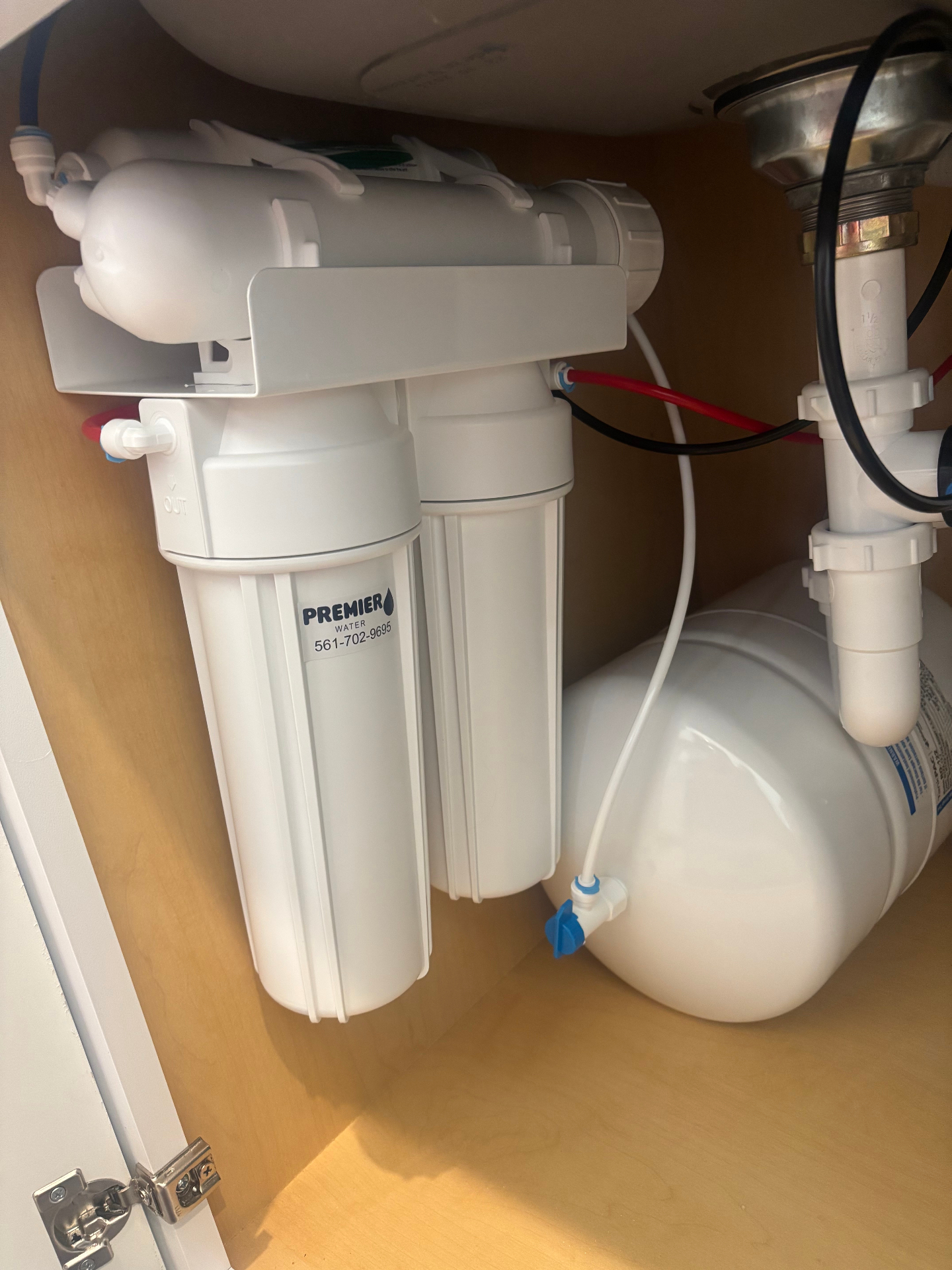 Professional water softener setup